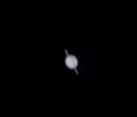 Saturn 2 kwietnia w 15-cm teleskopie
