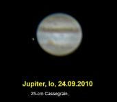 Jowisz z Io - teleskop 25-cm